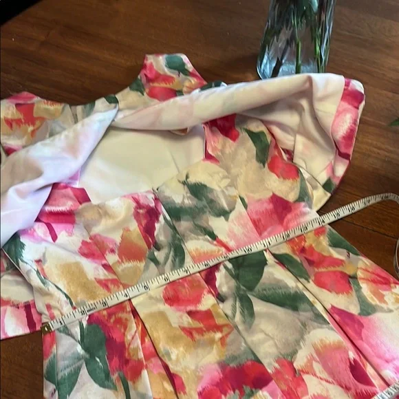 Eliza J Pink and Orange Sleeveless Cocktail Dress - Picture 9 of 13